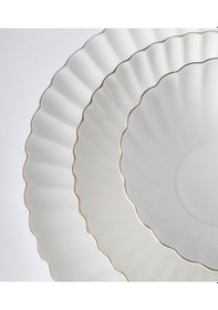 Resim Maxx Doria Parthenon Gold 12 Kişilik 58 Parça Yemek Takımı Pa2068 Beyaz - Gold 