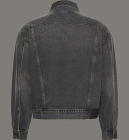 Resim Calvin Klein 90S BLACK FOG TRUCKER Siyah Erkek Kot Ceket 