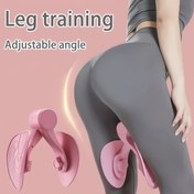 Resim Pink ve Mor Pelvik Taban ve Bacak Kas Antrenörü - Hedeflenmiş Uyluk, Kalça ve Glüteal Egzersizleri için Ayarlanabilir Açı, Evde Fitness Ekipmanı, PP Malzeme, Antrenman Aksesuarları 