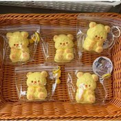 Resim Ayıcık Sukuşi Yumoş Jel Stres Oyuncağı Ayı Squishy Anahtarlık Kedi Patisi Taba 