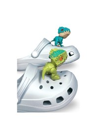 Resim Denokids Erkek Çocuk Terlik Cross Bantlı Gri 3d Dinozor Plaj Günlük Terlik Renkli 