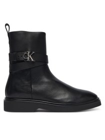 Resim Calvin Klein Metal Logolu Bilek Boy Kadın Siyah Bot HW0HW02663-BEH 