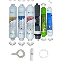 Resim Pemax Water Solutions Kapalı Kasa Su Arıtma Cihazlarına Uygun Eco 6'lı Platinium Mebran Alkali+Tatlandırıcı Set 