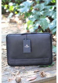 Resim Guard Siyah Deri Clutch Çanta Çok renkli 