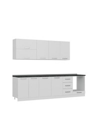 Resim Minar 285 Cm Mutfak Dolabı Beyaz 285-B3 Beyaz 