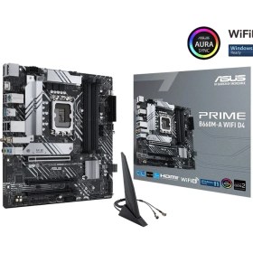 Resim Asus Prıme B660M-A Wıfı D4 Intel B660 Lga1700 DDR4 5333 Dp Hdmı Çift M2 Usb3.2 Ax Wifi + Bt Aura Rgb Matx (Prıme B660M-A Wıfı D4) Anakart 