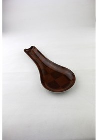 Resim Melamin Tezgah Üstü Kirli Kaşıklık 27 10cm Ekose Kahve 