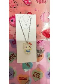 Resim Hello Kitty Çelik Kolye Çok REnkli 