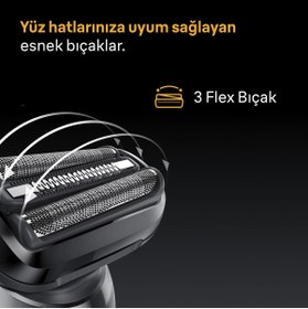 Resim Braun Series 5 Elektrikli Tıraş Makinesi, Islak ve Kuru, 52-B1000S 