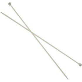 Resim Ekonomik Gri Alüminyum Örgü Şiş 3,5 Mm 35 Cm 