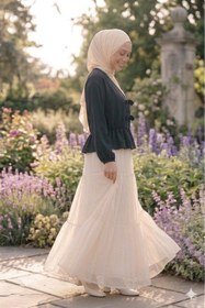Resim CNG MODA Önü Bağlamalı Fırfırlı Kimono Gömlek 