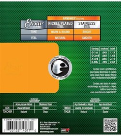 Resim AyrStore 14077 Nanoweb Medium 4 Telli Bas Gitar Teli (45-105) 