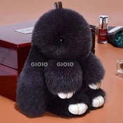 Resim Silver1 Gıoıo Yeni Sevimli Gerçek Saç Tilki Küçük Cinderblock Saç Araba Anahtarlık Kolye Ins Pixie Peluş Top Çanta Aksesuarları (Yurt Dışından) 