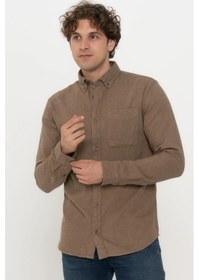 Resim Jack&jones Jprblubrook Melange Shırt Erkek Gömlek Kiremit 