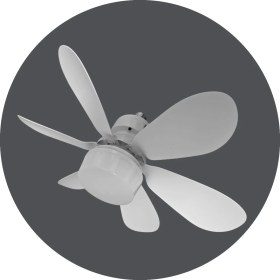 Resim Helios Opto HS9300 Lodos Fan 36W Kumandalı LED Ampul Vantilatör Dimmerli CT-1154 