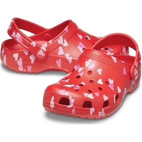 Resim Crocs Classic VDay Clog T Çocuk Terlik CR209755-6ZR Kırmızı-22-23 