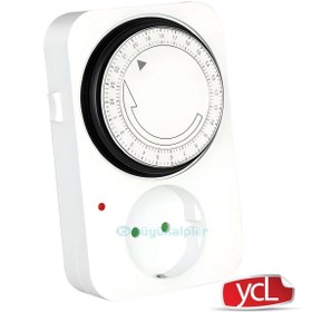 Resim YCL YZM-020 Priz Tipi Mekanik Zaman Saati 