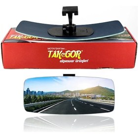 Resim Motaysan İç Dikiz Aynası Universal Şahin Dik Kollu-2 R450 26,5 x 11 CM 529.040D 