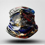 Resim Buff Maske Bandana Retro - Motosiklet Atv Bisiklet 