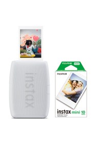 Resim Fujifilm Instax mini Link 3 Beyaz Akıllı Telefon Yazıcısı ve 10'lu mini Film 
