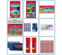 Resim Çocuklar Için Renkli ve Kullanışlı Kırtasiye Seti, Okula Hazır! 