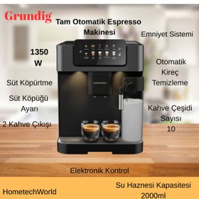 Resim Grundig 1350 W Tam Otomatik Espresso Makinesi 