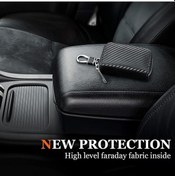 Resim Ulzyvf Araç Anahtarı Sinyal Bloke Çantası - Karbon Fiber, Su Geçirmez, Sağlam Ve Dayanıklı 