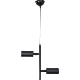 Resim Modavize Maria Modern Tasarım Salon Antre Hol Mutfak Çocuk Odası Sarkıt Siyah Renk 2 Li Avize ( Gün Işığı ) 