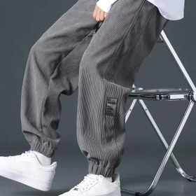 Resim Erkekler için Mavi Renkli Rahat Joggers, Bağcıklı Bel - Polyester, Esnek Kumaş, Koşu, Yürüyüş ve Dış Mekan Aktiviteleri için Mükemmel, Günlük Konfor, Dış Giyim | Rahat Fit Joggers | Örgü Yapı, Temel Joggers 