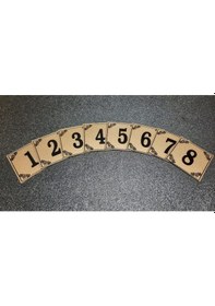 Resim Posta Kutusu Numaraları 4X4 Cm Yapışkanlı No 1'Den 8 E 