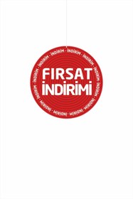 Resim cicigünler Fırsat İndirimi Yazılı Mağaza Dönkartı Çift Yön Baskılı Dönkart 
