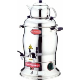Resim Silverinox Çay Semaveri 10 Lt Çift Demlik 