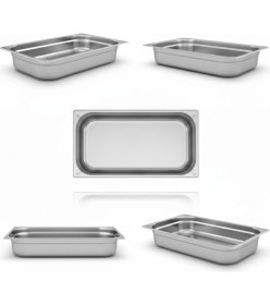 Resim Üret Çelik Üret Standart Gastronom Küvet Gn 2/3 20 mm 1,5 lt 