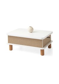 Resim Akıllı Laptop Sehpa Yemek Masası Orta Sehpa Beyaz Odin Beyaz 