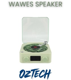 Resim DTULTRA2 Wawes Speaker Retro Pikap GürültüLü Hoparlör Şarjlı Kablosuz Projektör Gece Lambası 