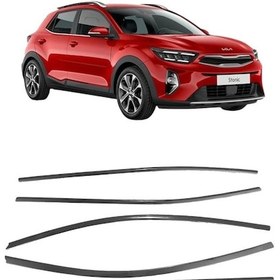 Resim Kia Stonic Krom Cam Çerçevesi Tamtur 2018+ Sonrası 10 Parça 