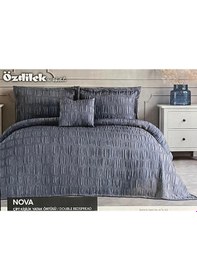Resim Özdilek Nova Çift Kişilik Yatak Örtüsü İndigo Çok Renkli 
