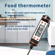 Resim Mutfak Termometresi, Çok Fonksiyonlu Prob Termometresi, Anında Okuma, Izgara, Kahve, Süt, Şekerleme için Et Sıcaklığı Ölçümü, Günlük Sıcaklık Ölçme Aracı, 100 Duruma Uygun 
