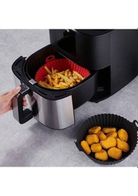 Resim Korkmaz Airfryer Silikon Pişirme Kabı Siyah 