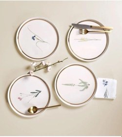 Resim Porland Botanical 21 Cm Pasta Tabağı 4 Desen 