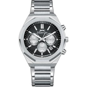 Resim Slazenger SL.09.2503.2 Serisi Gümüş Renk Paslanmaz Çelik Köşeli Erkek Kol Saati 