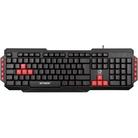 Resim Hytech HYK-46 GAMY Siyah USB Kırmızı Tuşlu Q Gaming Oyuncu Klavyesi 