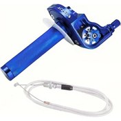 Resim Oldfriend Mavi 22mm Cnc Alüminyum Motor Gaz Kumanda Kolü - Klx Cr Crf Exc Xr Ttr Cb Ssr Atv Dirt Pit Bisikletleri İçin 