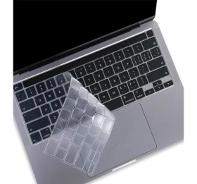 Resim Fibaks Apple Macbook 16.2 2021 A2485 Şeffaf Klavye Koruyucu Sıvı ve Toz Koruyucu Türkçe Q Klavye Ped 