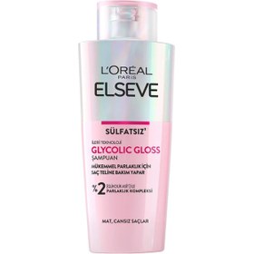 Resim Elseve Glycolic Gloss Parlaklık Kompleksi - Saç Bakım Şampuanı Sülfatsız 200ml 