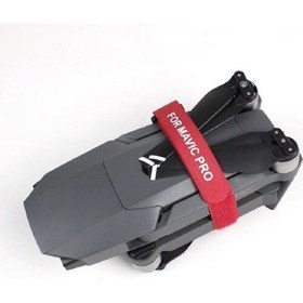 Resim Mavic 2 Pro & Zoom İçin 2'li Kırmızı Pervane Gövde Sabitleme Bandajı 