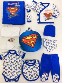Resim Disney Baby Annesinin Küçük Süpermani 10 Parça Hastane Çıkış Seti Erkek Takım Mavi 