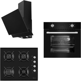 Resim Ferre Siyah Ankastre Set (S 1140+ 6010 +D016) 