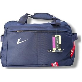 Resim Escape 112-25 Polyester Kareli Kumaş Seyahat Çantası Lacivert 