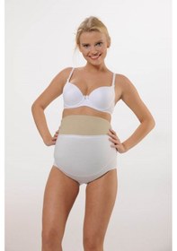 Resim Hmd Underwear Kadın 3'lü Beyaz Pamuklu Yüksel Bel Hamile Lohusa Külot & Rahat Doku -hmd1413-3 Beyaz 